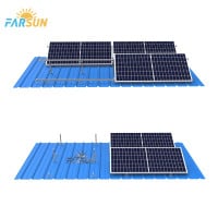FS Black Solar Panel Adjustable Tripod Support